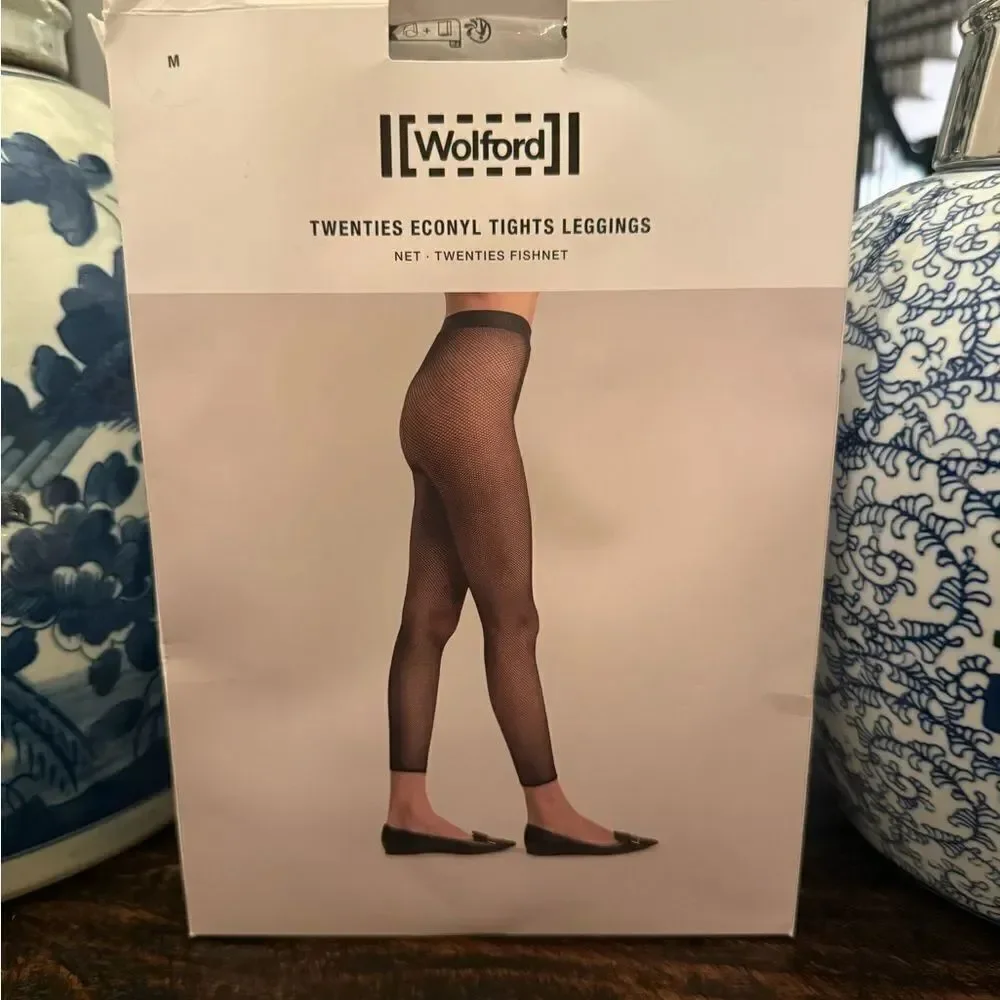 NWT Wolford TWENTIES ECONYL TIGHTS LEGGINGS NET • TWENTIES FISHNET medium